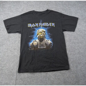Iron Maiden Graphic Shirt Mens Medium World Slavery Tour Reprint Metal Music Y2K